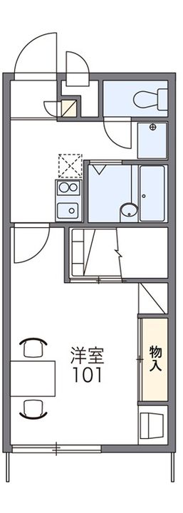 レオパレス新別府201の間取り