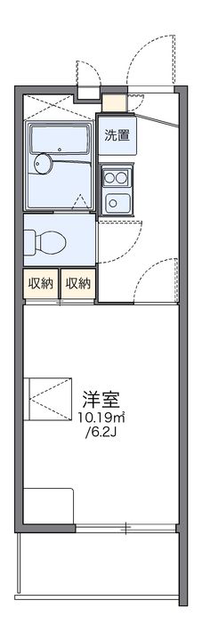 レオパレス福丸Ⅰ305の間取り