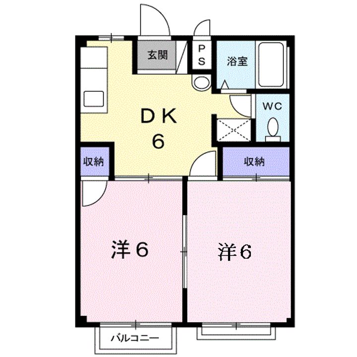 シティハイツ日出の間取り