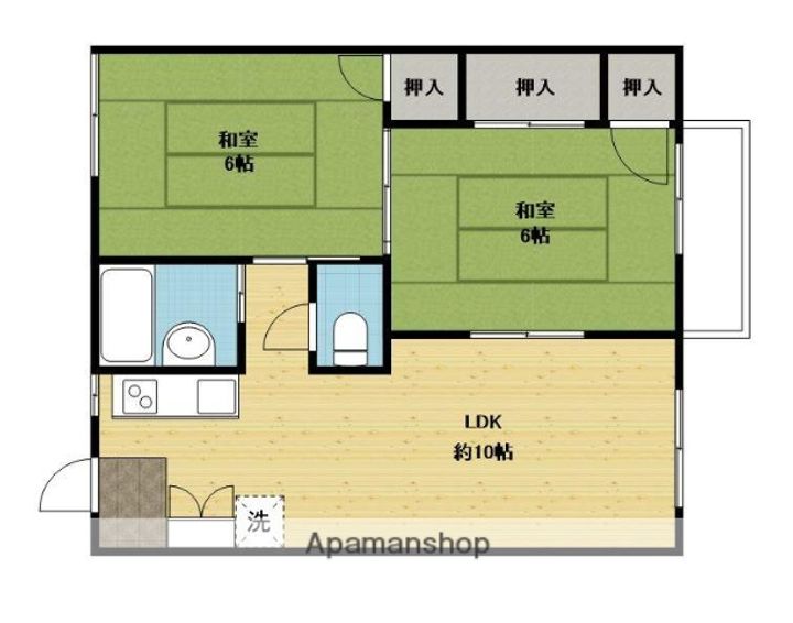 フォーブル藤内B102の間取り