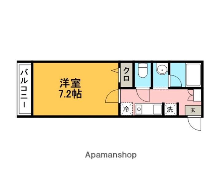 クレストール餅ヶ浜203の間取り