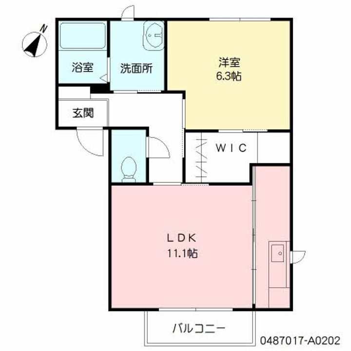 モスティサーク Ⅰ棟の間取り
