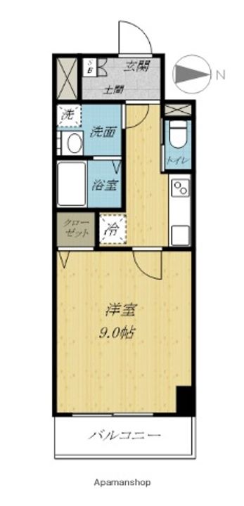 スカイメゾン新町306の間取り