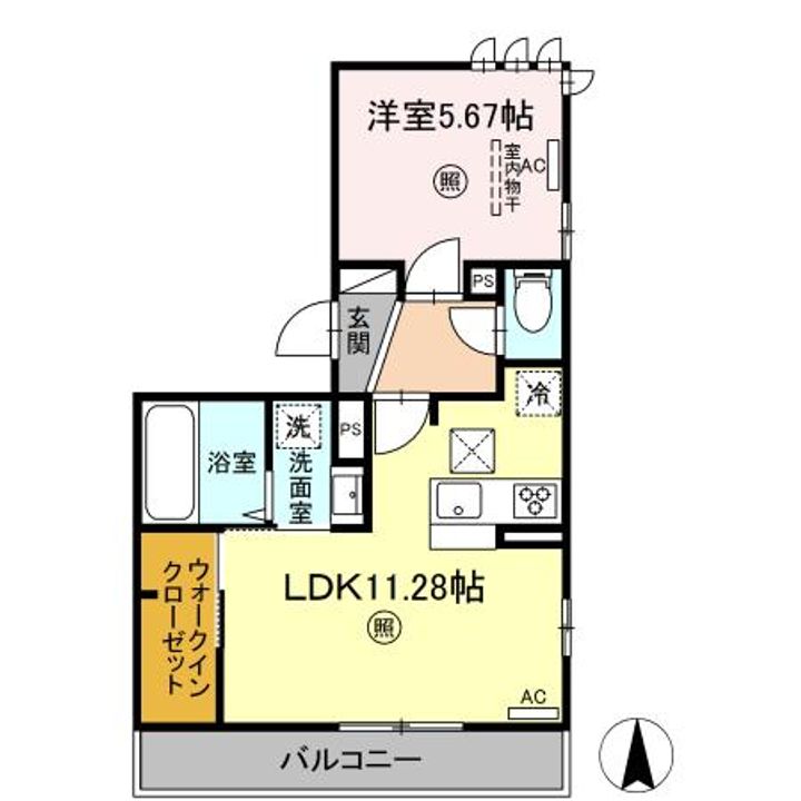 PREMILIFE K2(プレミライフ ケイズ)の間取り