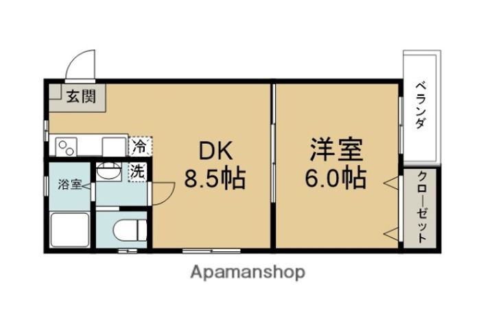 メゾン舞鶴105の間取り