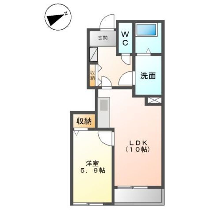 コーポ サイカ00101の間取り