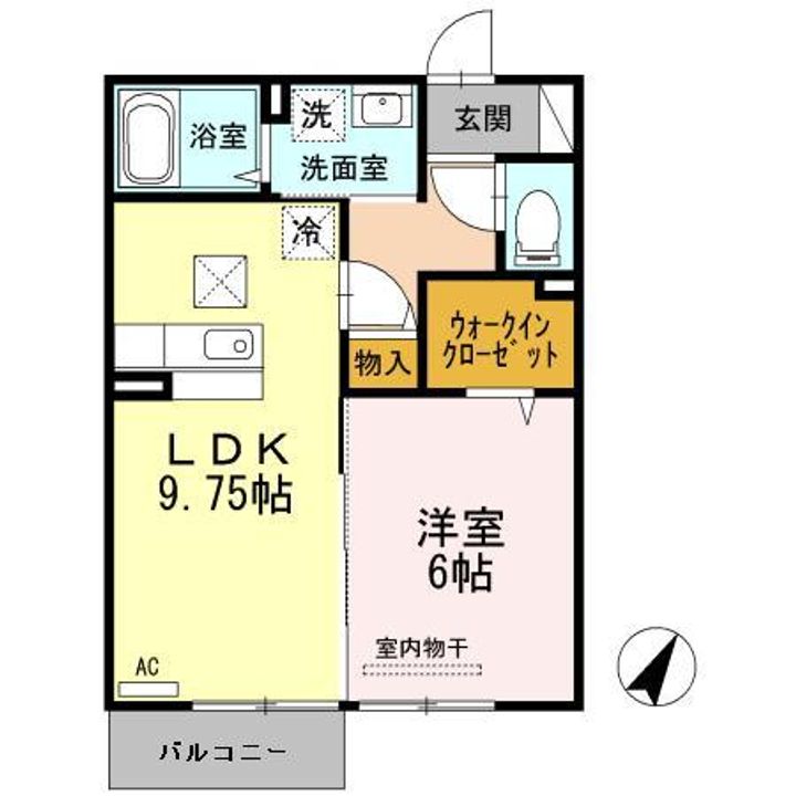 サンメゾン下郡Ⅱの間取り