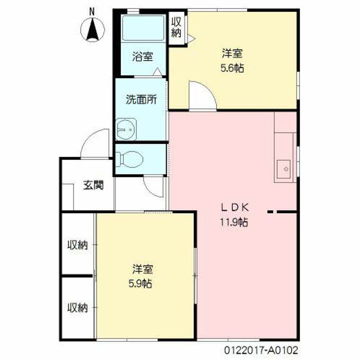 ソレーユ森町 A棟の間取り