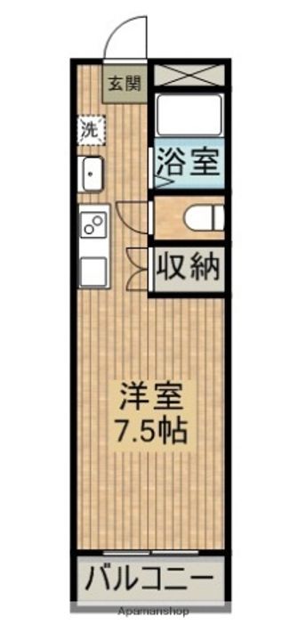 ダウンタウン益吉308の間取り