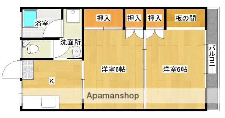 ガーデンTM206の間取り