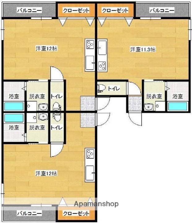 スペースセブン203の間取り