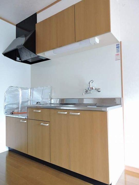 宮崎県えびの市大字上江の賃貸アパートのキッチン