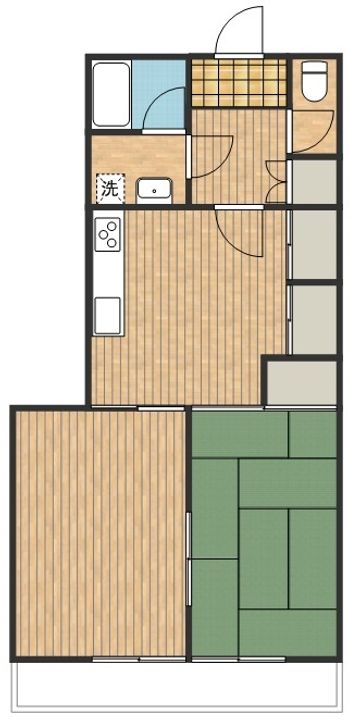 晴峰シティコーポの間取り