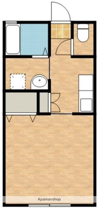 宮崎県小林市水流迫の賃貸アパートの間取り