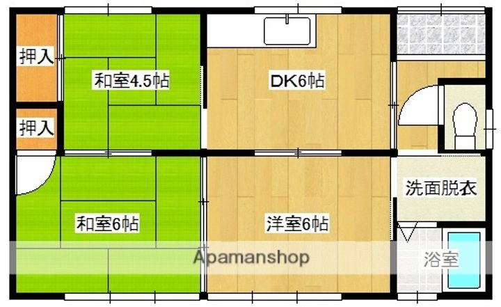 宮崎県北諸県郡三股町大字樺山(一戸建)の賃貸物件の間取り