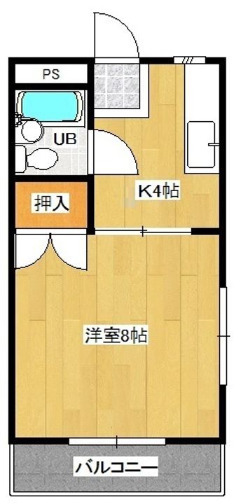 コーポゆう202の間取り