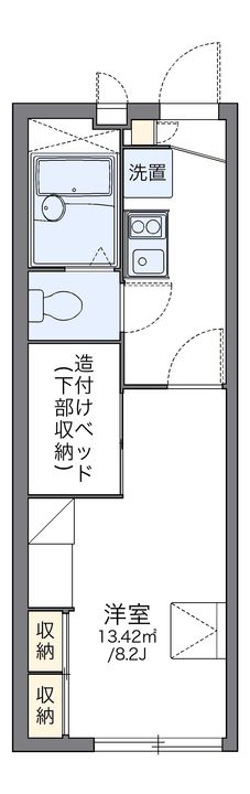 レオパレスパークハイム芝105の間取り