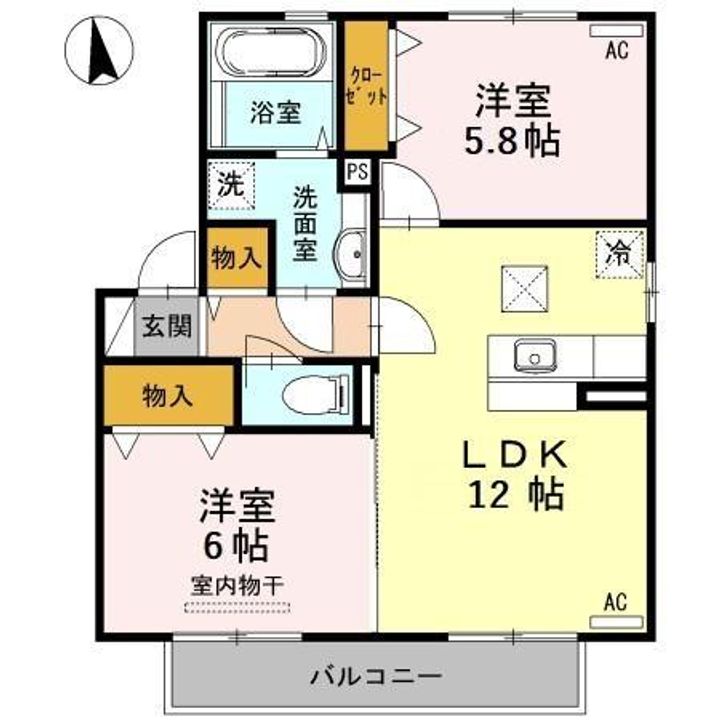 デマラージュ Aの間取り
