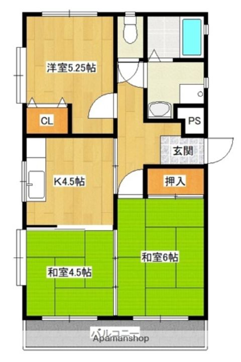 サースマンション101の間取り