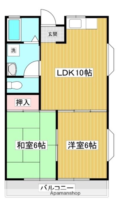 平田コーポ201の間取り