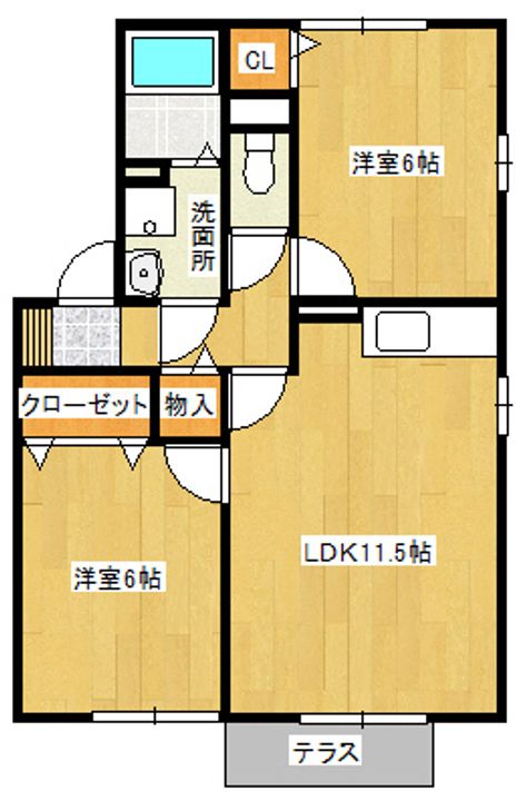 ウエストコートの間取り