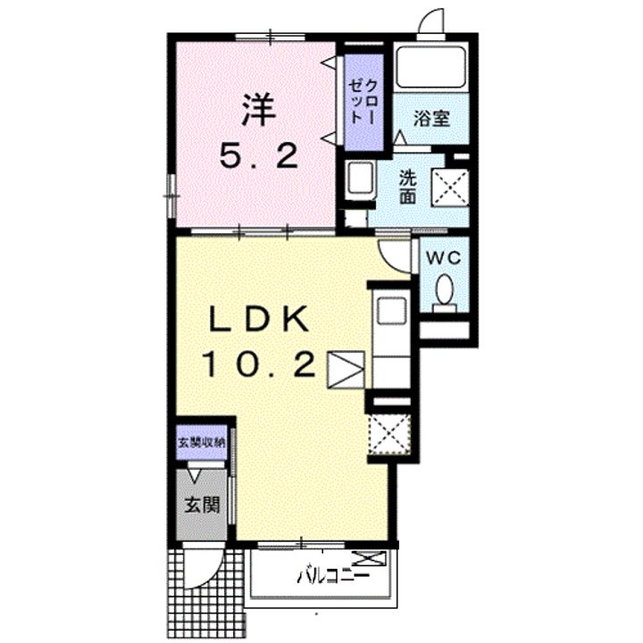 ブルック ストリート 一番館の間取り