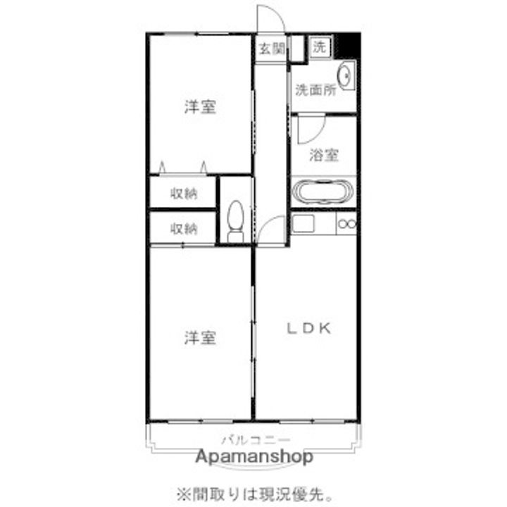 グランビューⅠ105の間取り