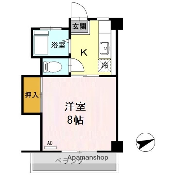 コーポ池内201の間取り