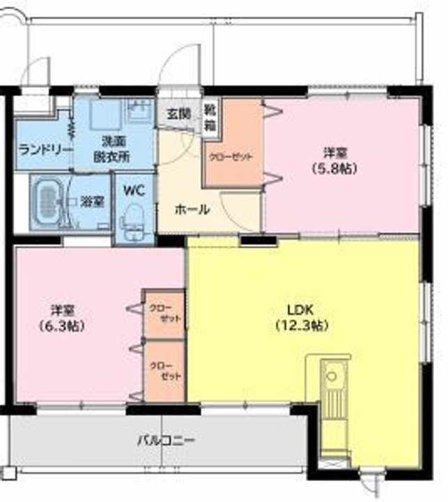 (仮称)高洲町YMマンションの間取り
