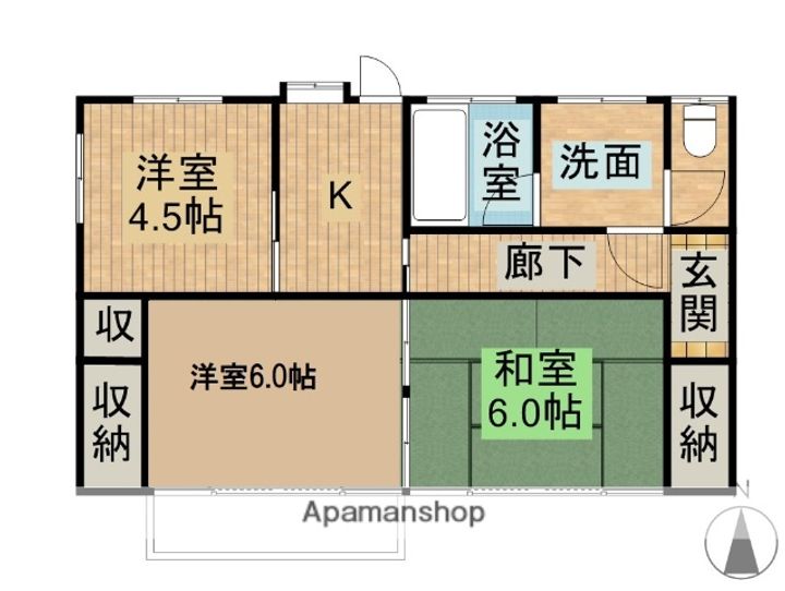 宮崎県宮崎市恒久6丁目(一戸建)の賃貸物件戸建ての間取り