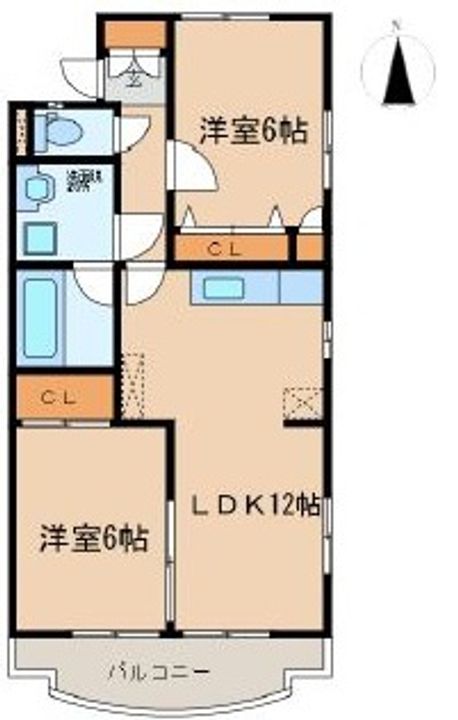 ヴェルジュ壱番館の間取り