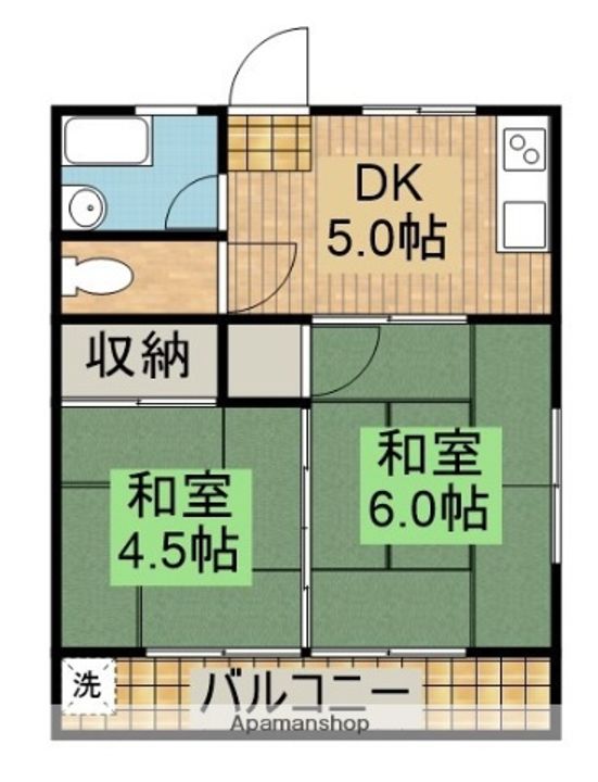 長友コーポの間取り