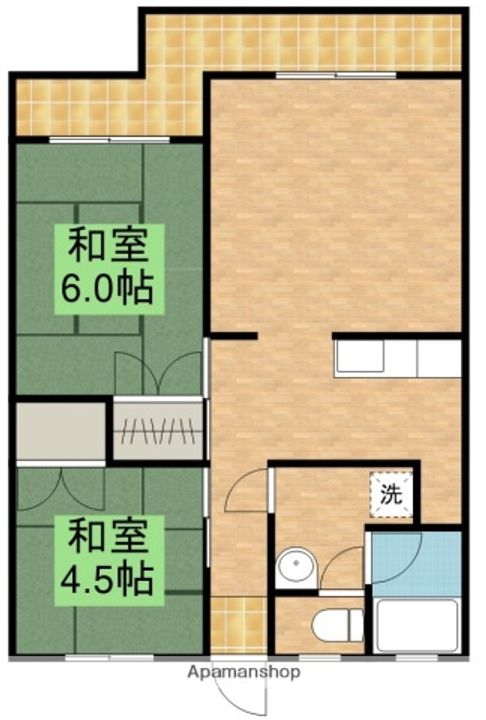 サニーハイツ302の間取り
