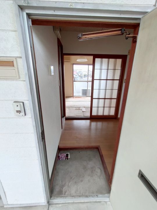 姫城コーポ202の玄関