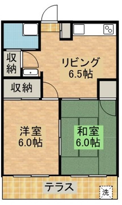 コーポサンパーク403の間取り