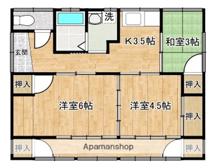 宮崎県都城市都北町(一戸建)の賃貸物件戸建ての間取り