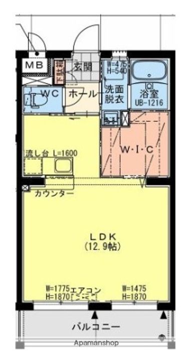 (仮称)都城小松原町マンションの間取り