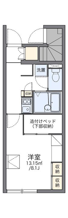 レオパレス佳105の間取り
