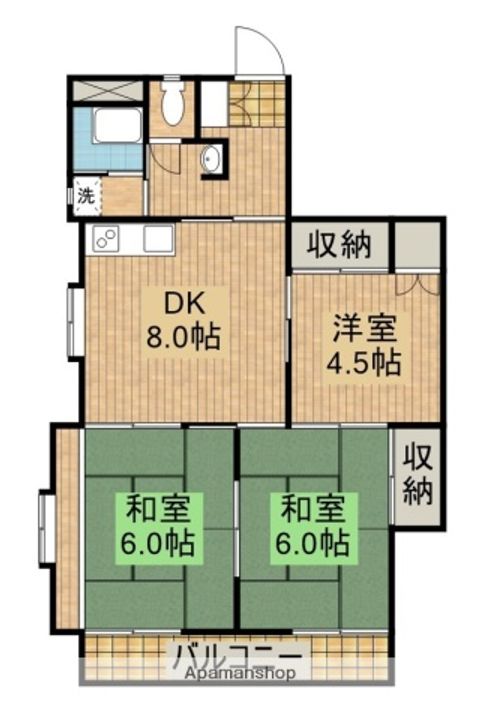 神宮ビル403の間取り