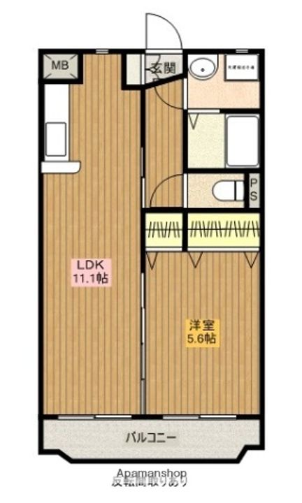 アンソレイエA306の間取り