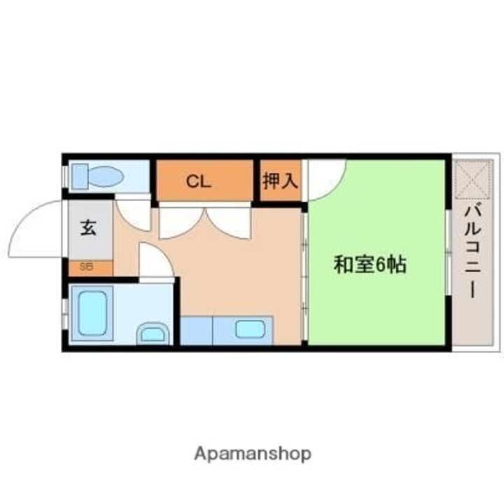 サザンウイング2番館302の間取り