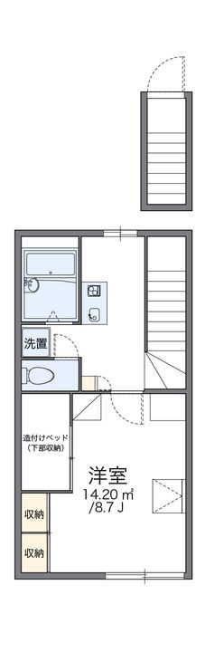 レオパレス火切塚206の間取り