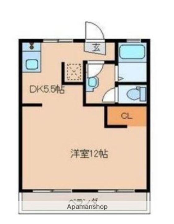鈴木グリーンハイツA102の間取り