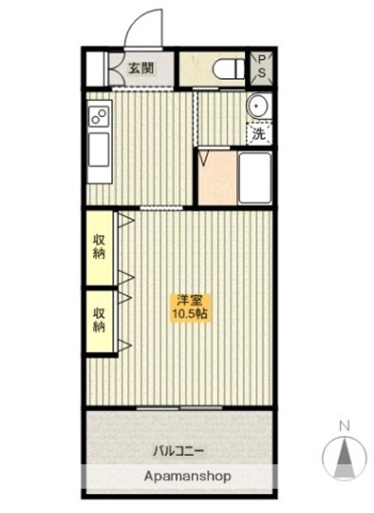 ワンリーフマンション302の間取り