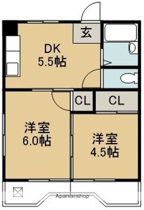 SOLEILⅡ105の間取り