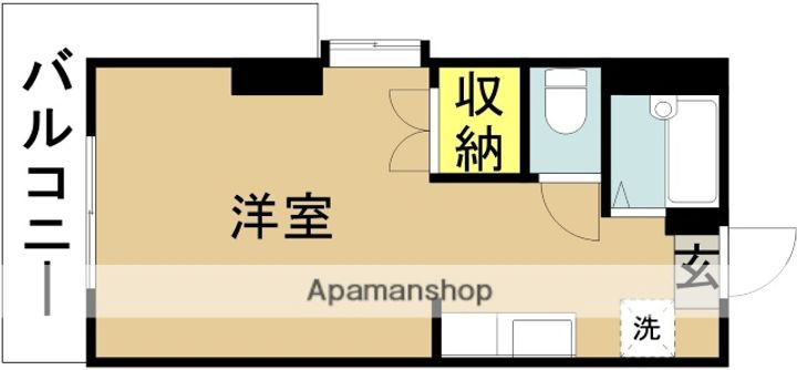 ビックバーンズマンションサンコート神宮東701の間取り