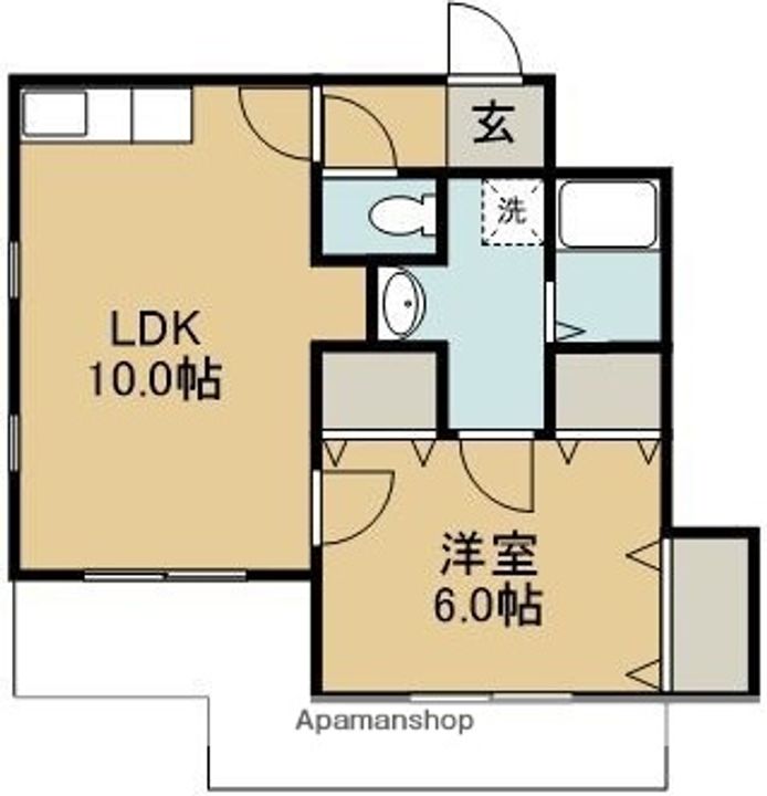 クレストコート303の間取り