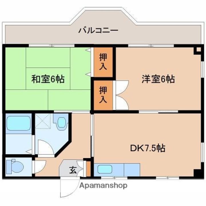 オーシャンハイツの間取り