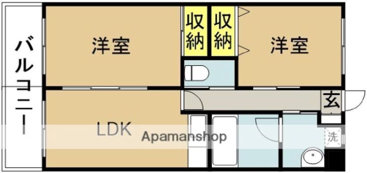 グランビューⅠ105の間取り