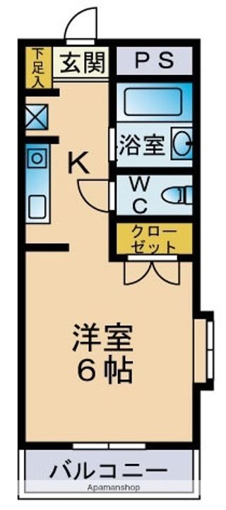 プチメゾン末広607の間取り
